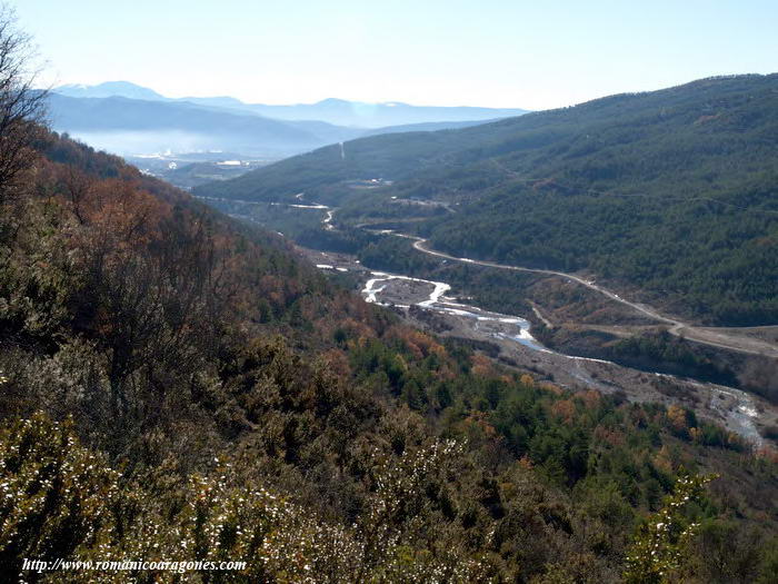 VISTA HACIA LA SALIDA DEL VALLE, HACIA SABIÑÁNIGO