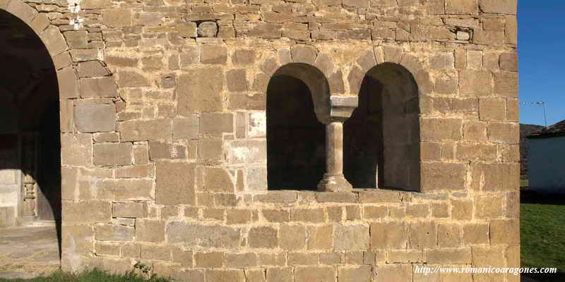 DETALLE DE LA PORCIÓN ORIGINAL DE LA GALERÍA