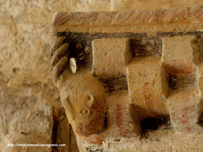 DETALLE DE LA DECORACIÓN DEL LADO SUR DE LA UNIÓN ÁBSIDE-PRESBITERIO