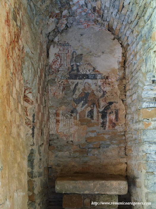 ALTAR CENTRAL: DETALLE DE LAS PINTURAS