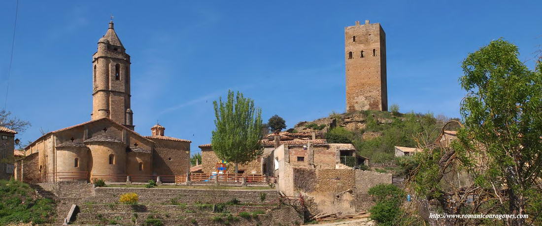 VISTA GENERAL DE LUZÁS, DESDE LA CARRETERA DE ACCESO