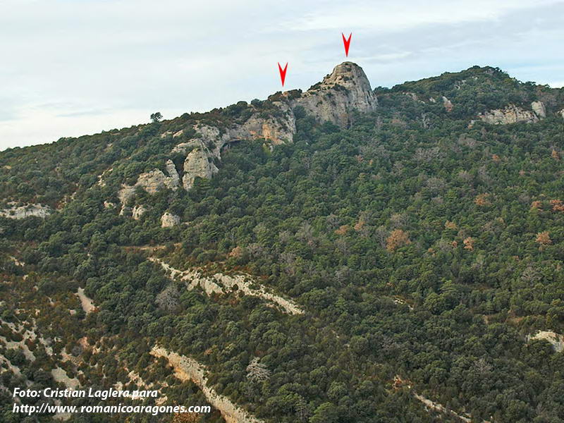 VISTA DESDE SL SUDESTE DE LA UBICACIÓN DE IGLESIA Y DESAPARECIDO CASTILLO