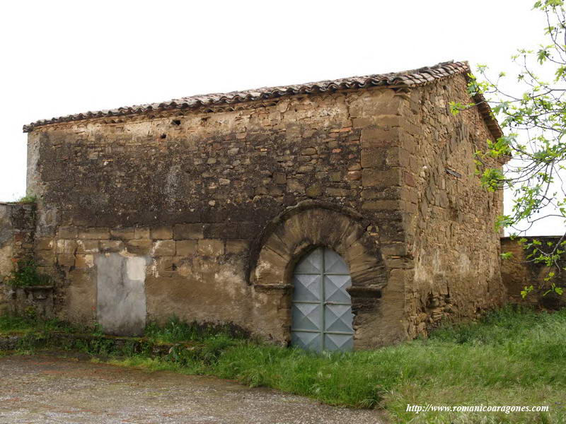 LADO NORTE DEL EDIFICIO DE LOS ARCOSOLIOS