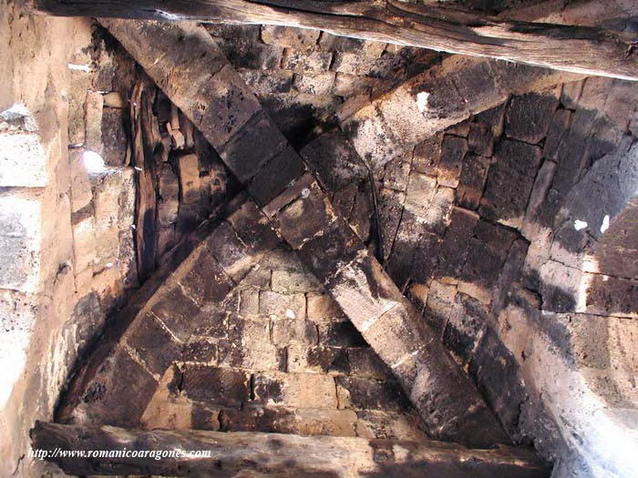 CUBIERTA DE LA TORRE: FALSA BVEDA CON DOS ARCOS DE MEDIO PUNTO