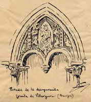 PORTADA DE LA DESAPARECIDA ERMITA DE VILLARGURA (BURGOS)