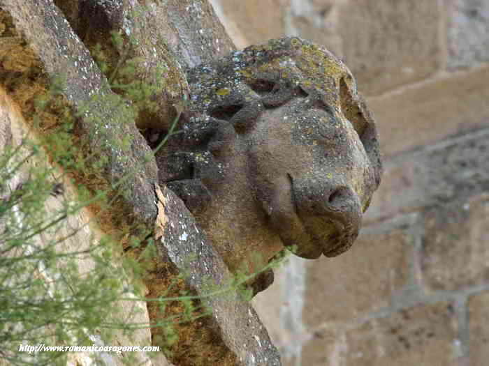 DETALLE DEL CANECILLO MÁS A NUESTRA DERECHA.  CABEZA DE TORO