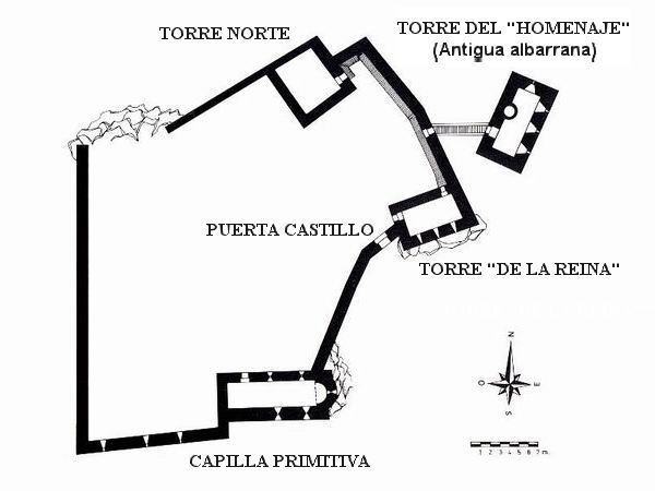 ESQUEMA DEL RECINTO PRIMITIVO DE SANCHO III 