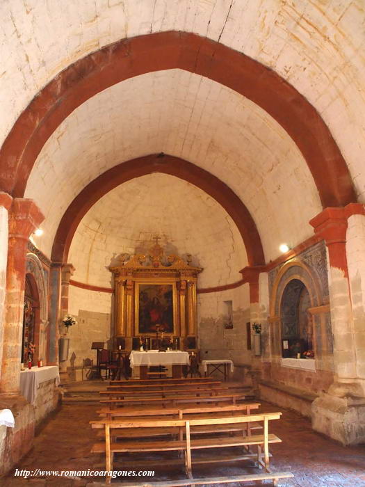 CABECERA DEL TEMPLO AL INTERIOR