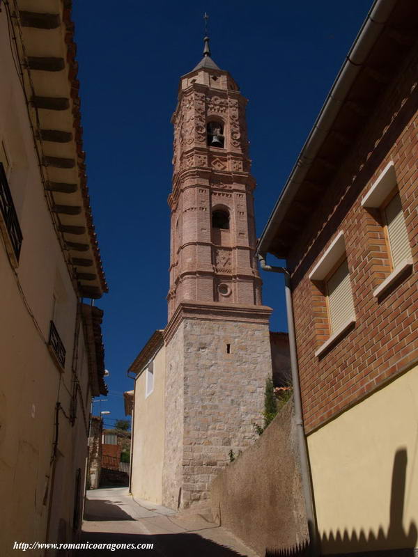 PARTE POSTERIOR DEL TEMPLO, CON SU TORRE SOBRE ANGULO SUROESTE